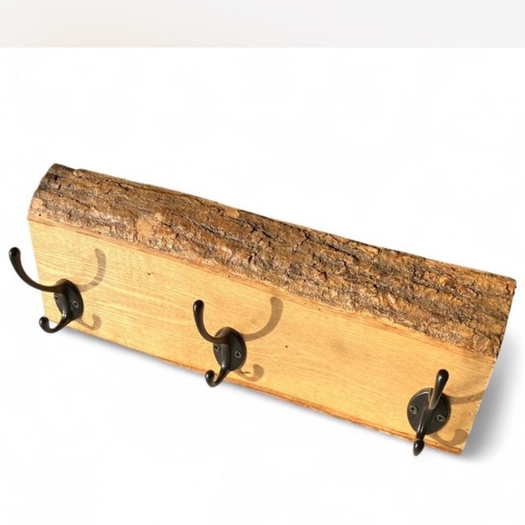 ? Other - Handmade Rustic Wooden Wall Hook Rack